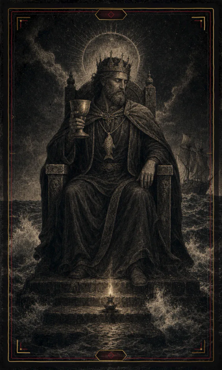 King of Cups, from the Haunted Plate deck