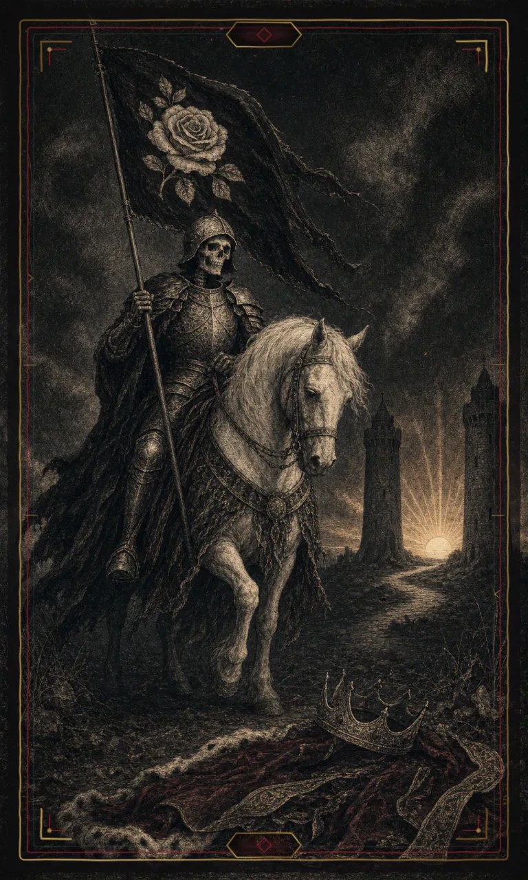 Death, from the Haunted Plate deck