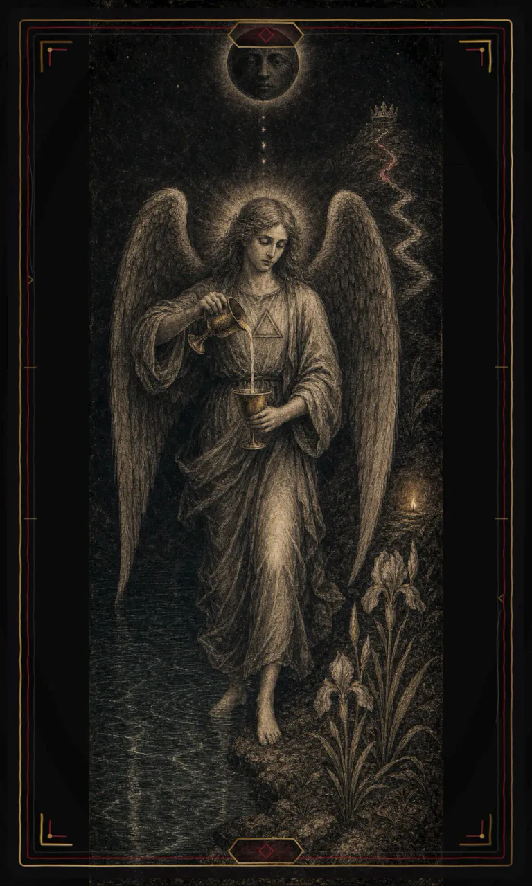 Temperance, from the Haunted Plate deck