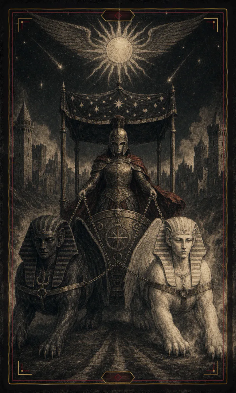 The Chariot, from the Haunted Plate deck