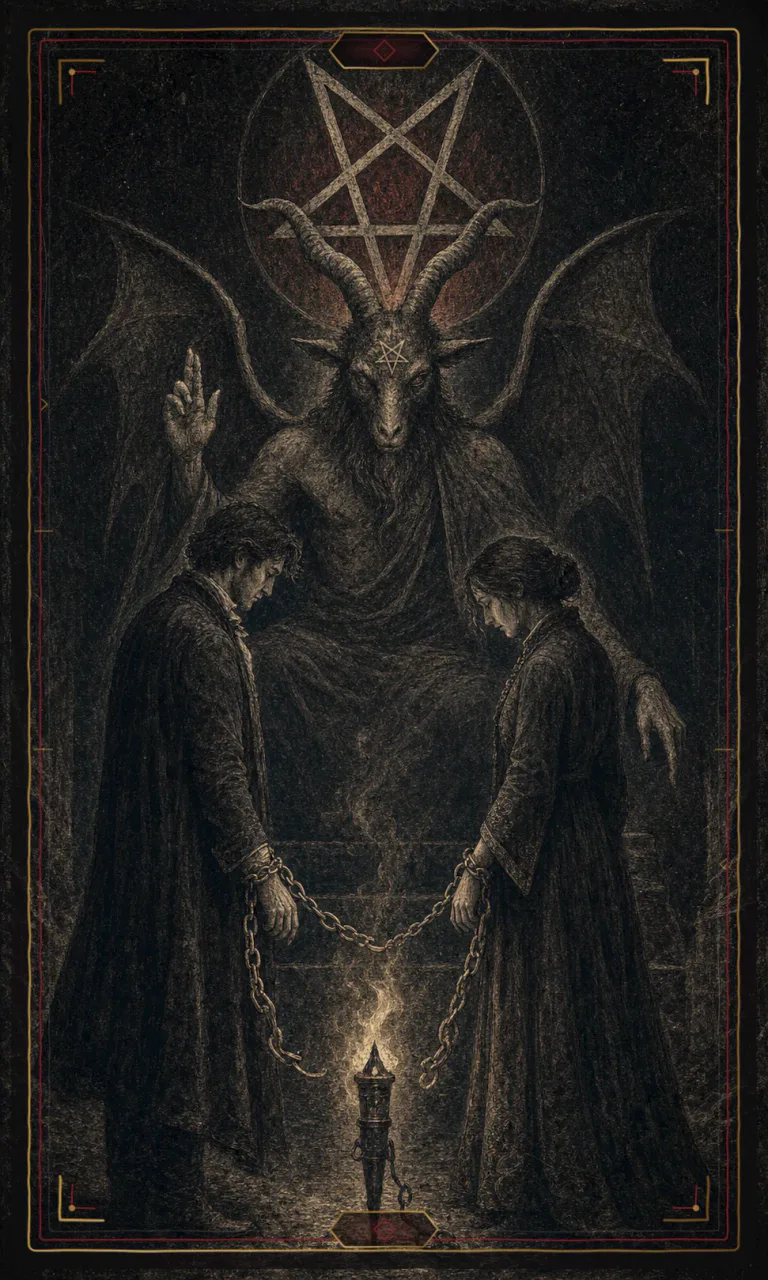 The Devil, from the Haunted Plate deck