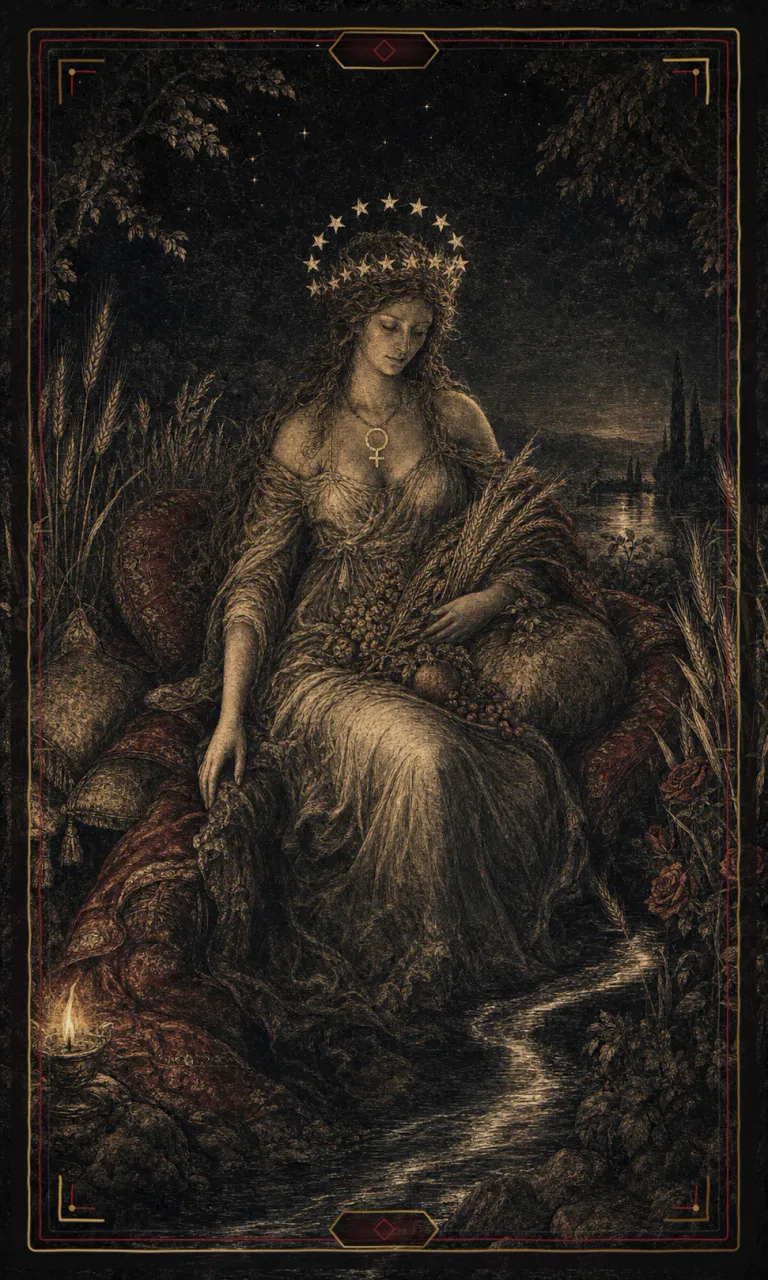 The Empress, from the Haunted Plate deck