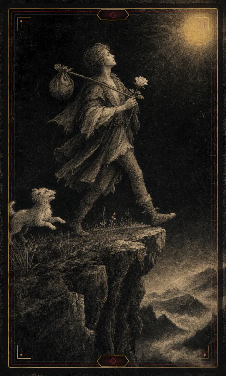 The Fool, from the Haunted Plate deck