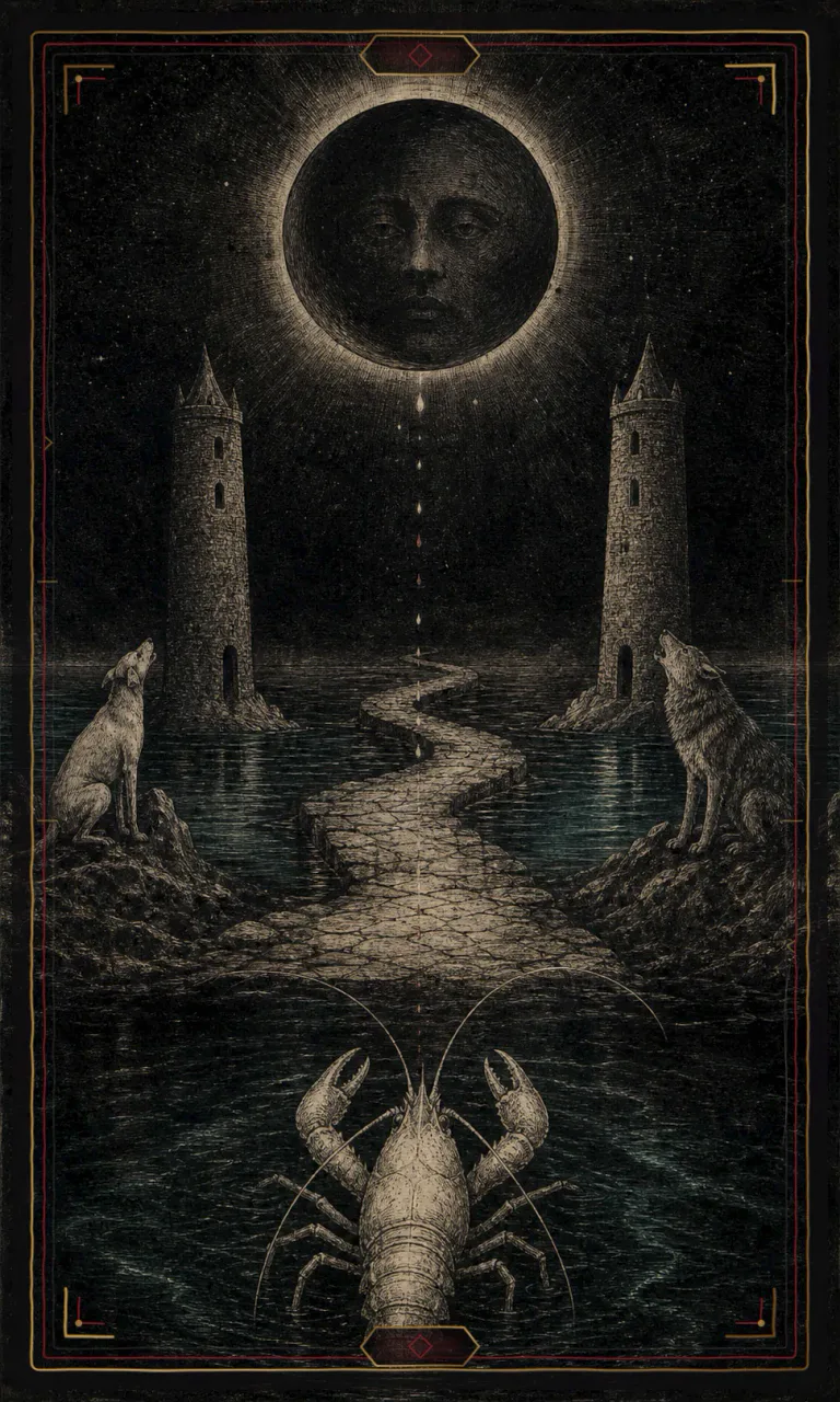 The Moon, from the Haunted Plate deck
