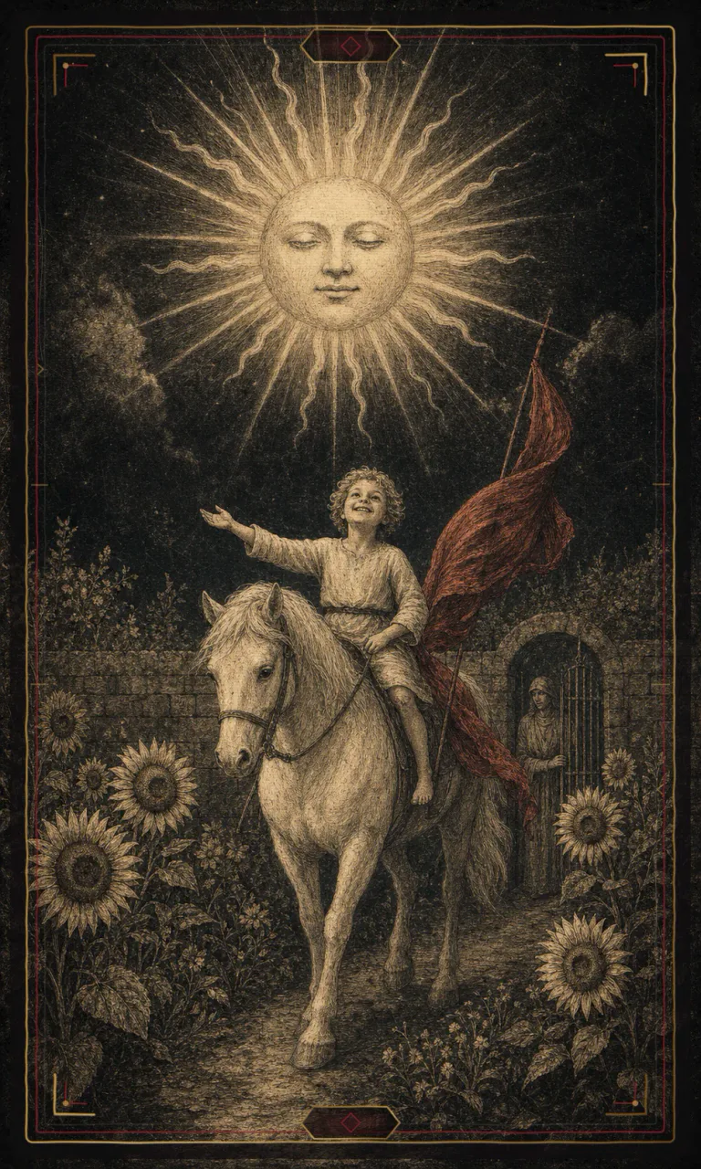 The Sun, from the Haunted Plate deck