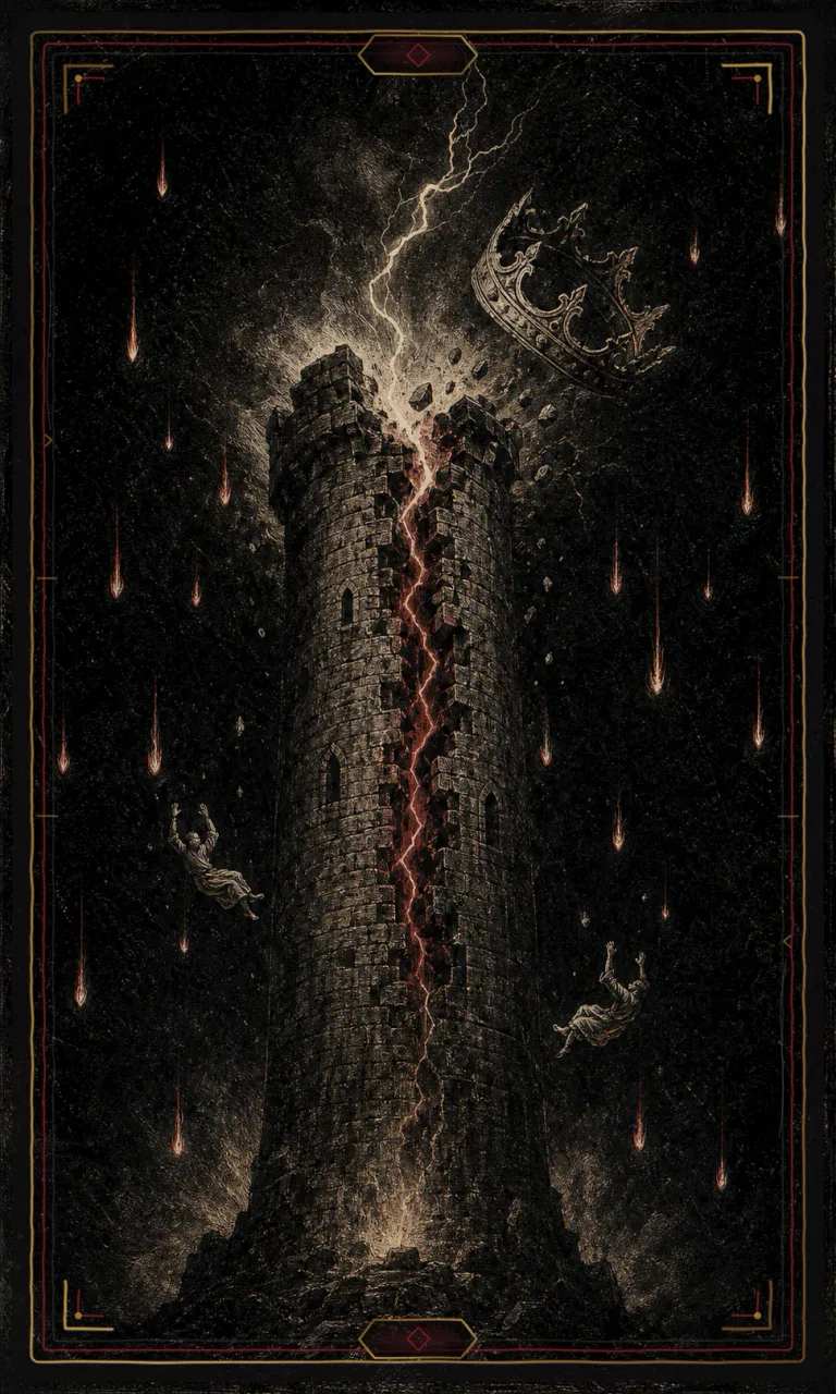 The Tower, from the Haunted Plate deck